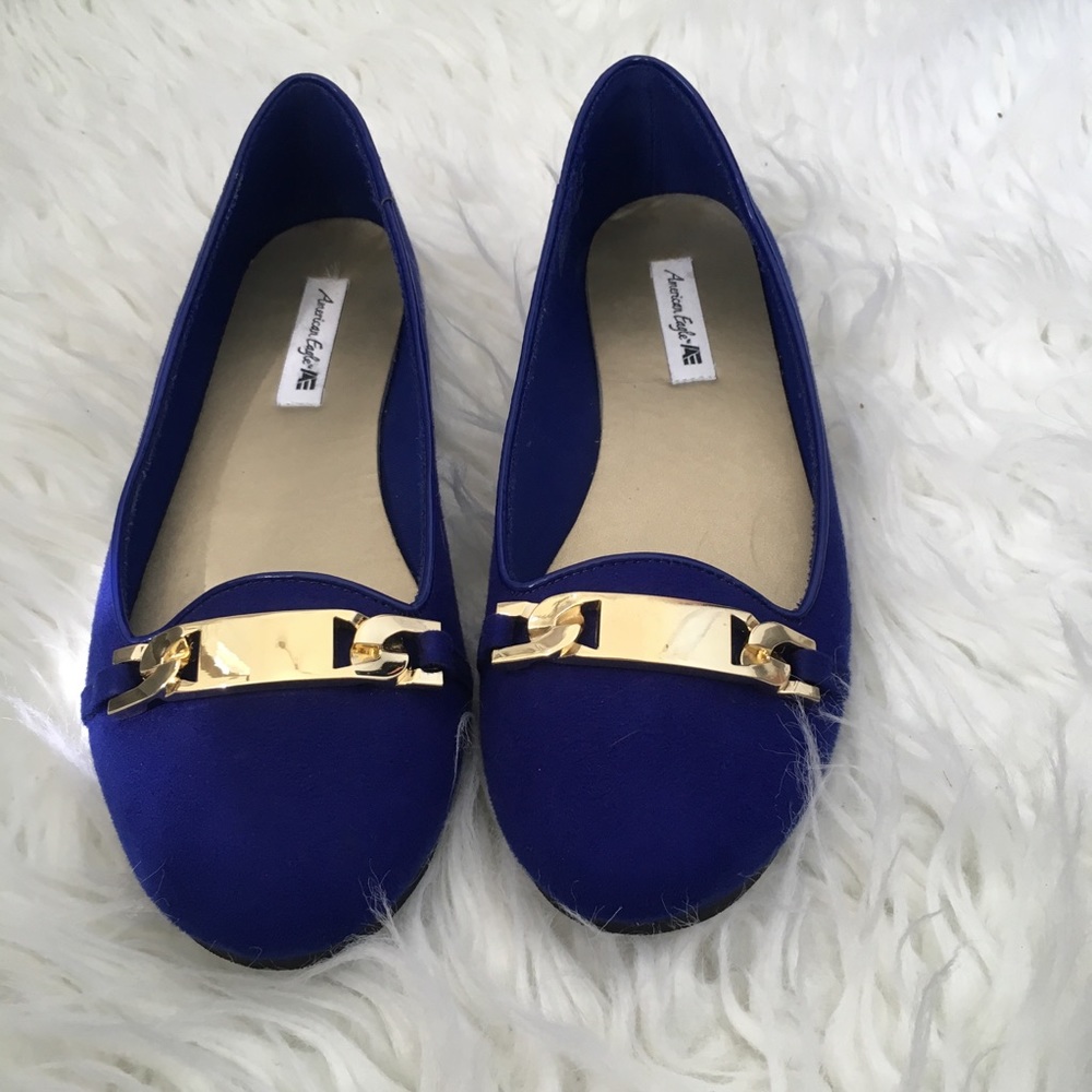 American Eagle formal blue flats.